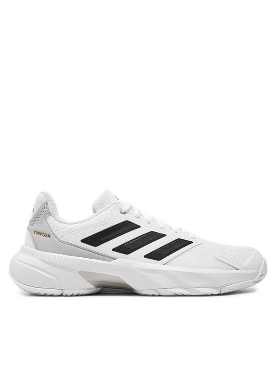 

Кроссовки мужские Adidas CourtJam Control 3 Tennis IF7888 белые 44 2/3 EU, Белый, CourtJam Control 3 Tennis IF7888