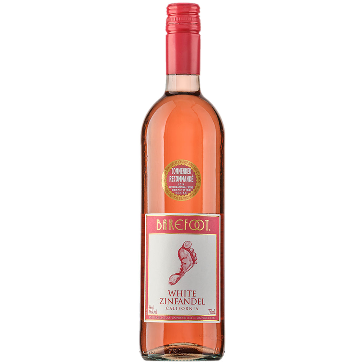 

Вино Barefoot White Zinfandel розовое полусладкое 0,75 л