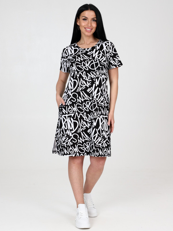 Туника домашняя женская Home Style 2243Т черная 48 RU 1134₽