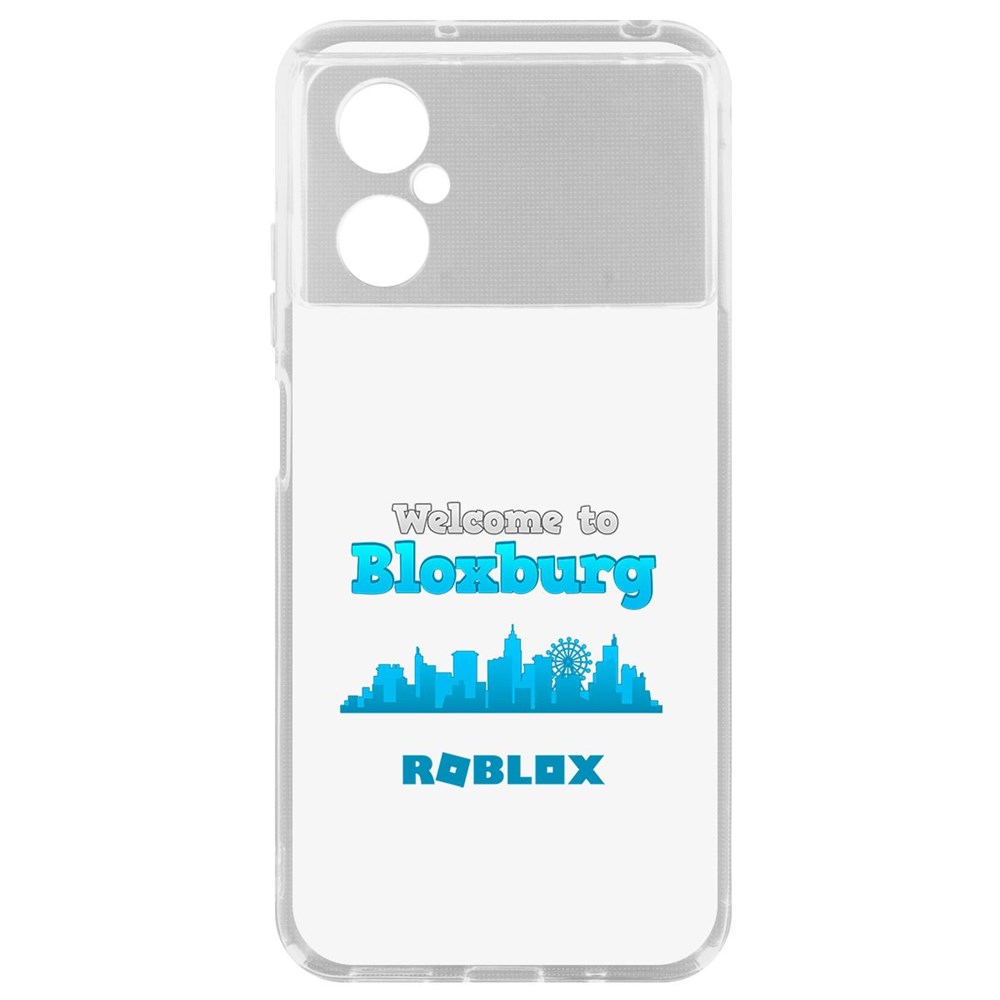 

Чехол Roblox-Блоксбург для Poco M4 5G, Прозрачный