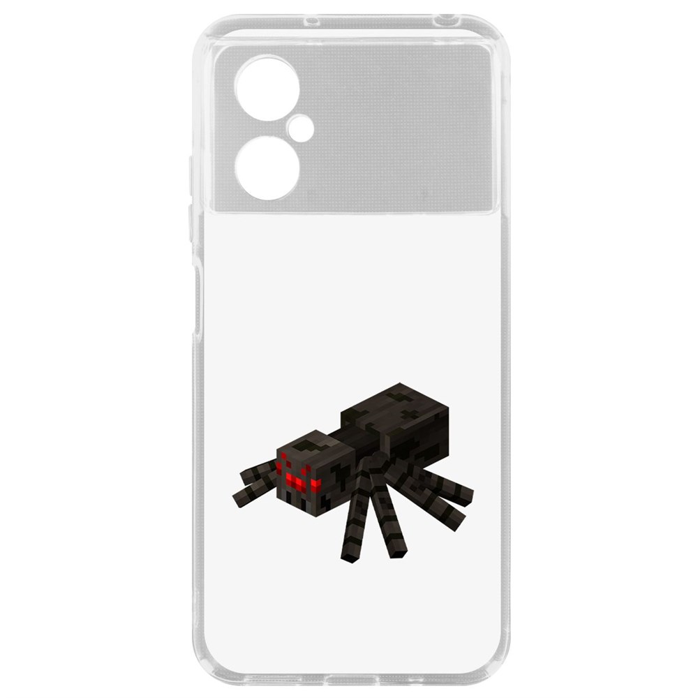 

Чехол Minecraft-Паук для Poco M4 5G, Прозрачный