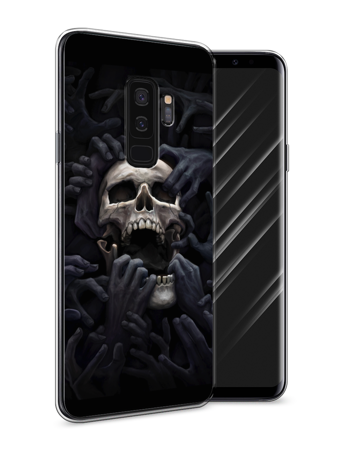 

Чехол Awog на Samsung Galaxy S9 + "Череп 29", Черный;серый, 25850-9