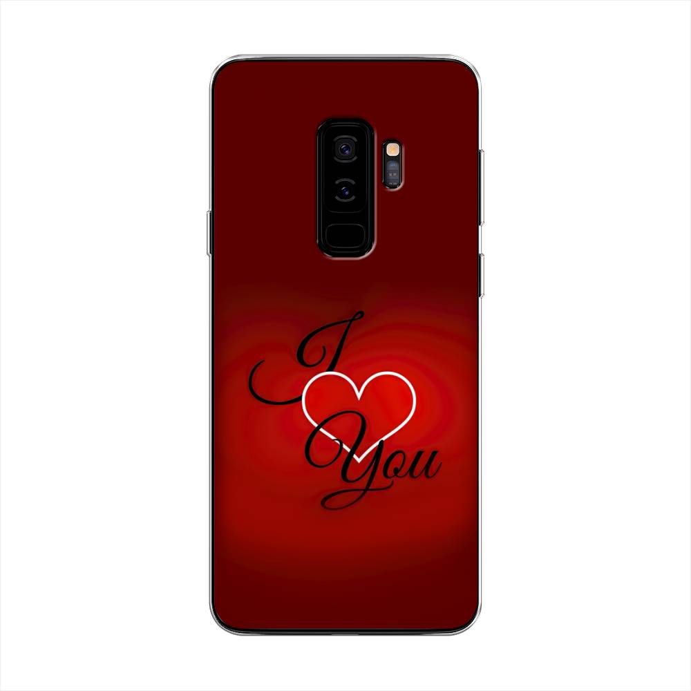 

Чехол Awog на Samsung Galaxy S9 + "I love you 3", Красный;черный, 25850-6