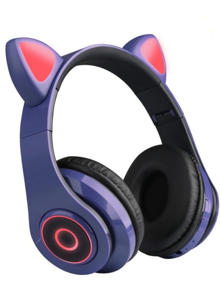 

Наушники беспроводные The X Shop ушки кошки Purple, cat.ear.1