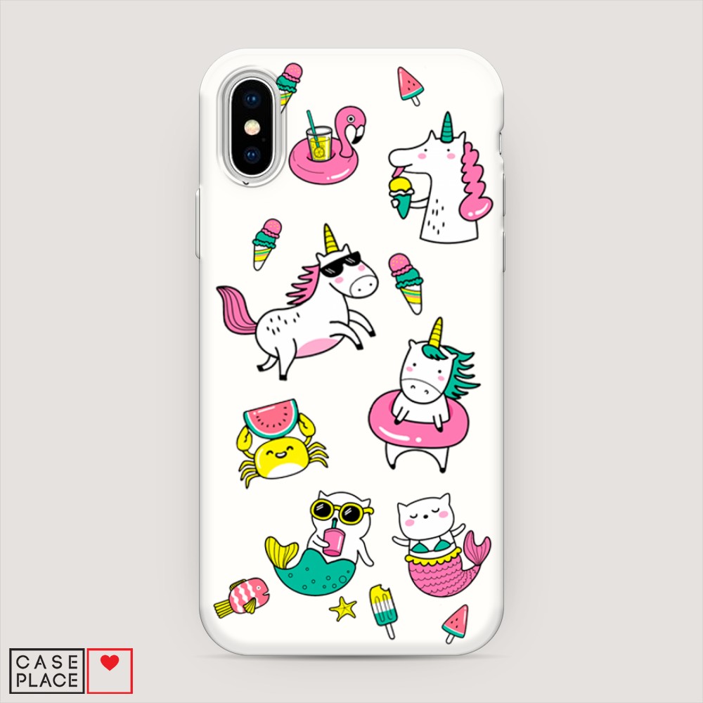 

Матовый силиконовый чехол "На отдыхе" на Apple iPhone X (10), 11057-1