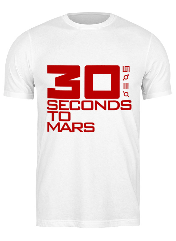 

Футболка мужская Printio 30 seconds to mars белая M, Белый, 30 seconds to mars