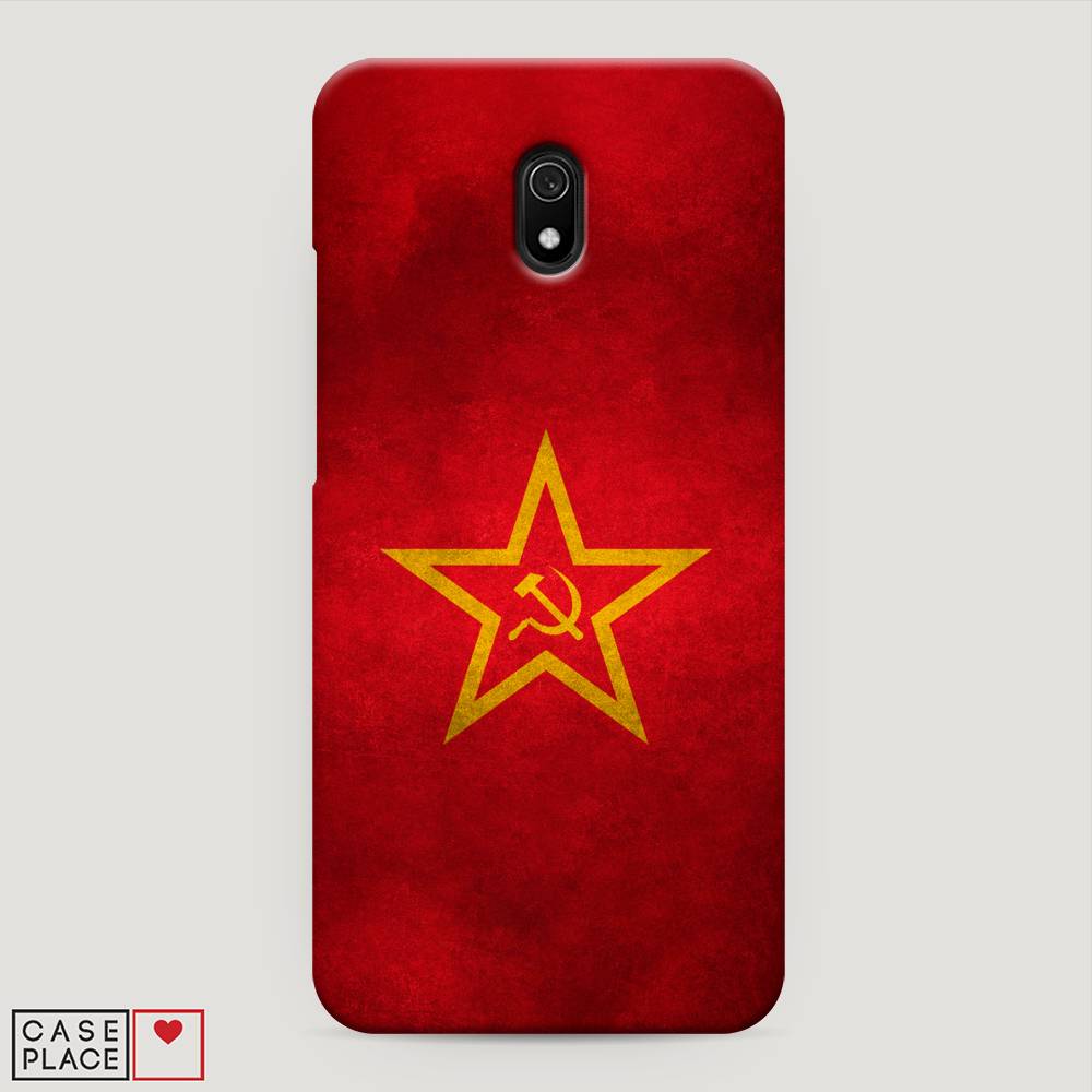 

Пластиковый чехол "Красное знамя" на Xiaomi Redmi 8A, 37220-4