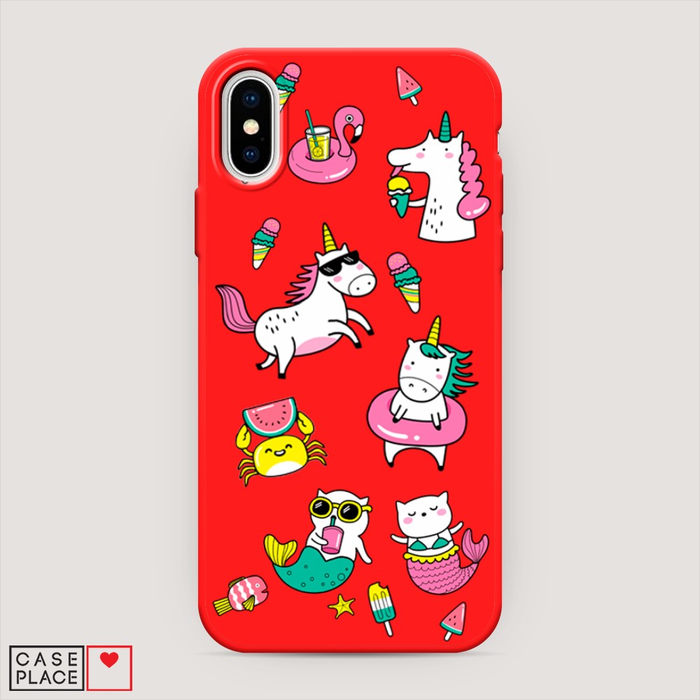 

Чехол Awog на Apple iPhone X (10) / Айфон X (10) "На отдыхе", Разноцветный, 11053-1