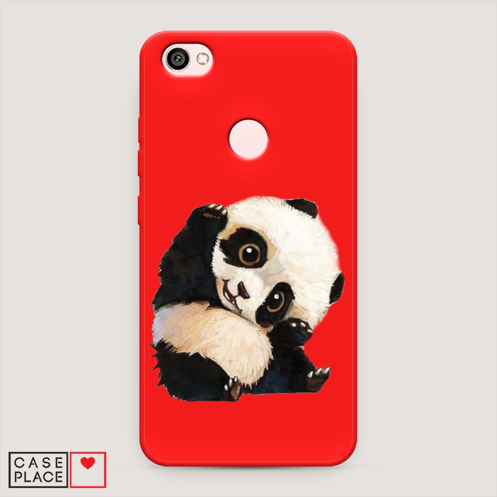 

Матовый силиконовый чехол "Большеглазая панда" на Xiaomi Redmi Note 5A, Большеглазая панда