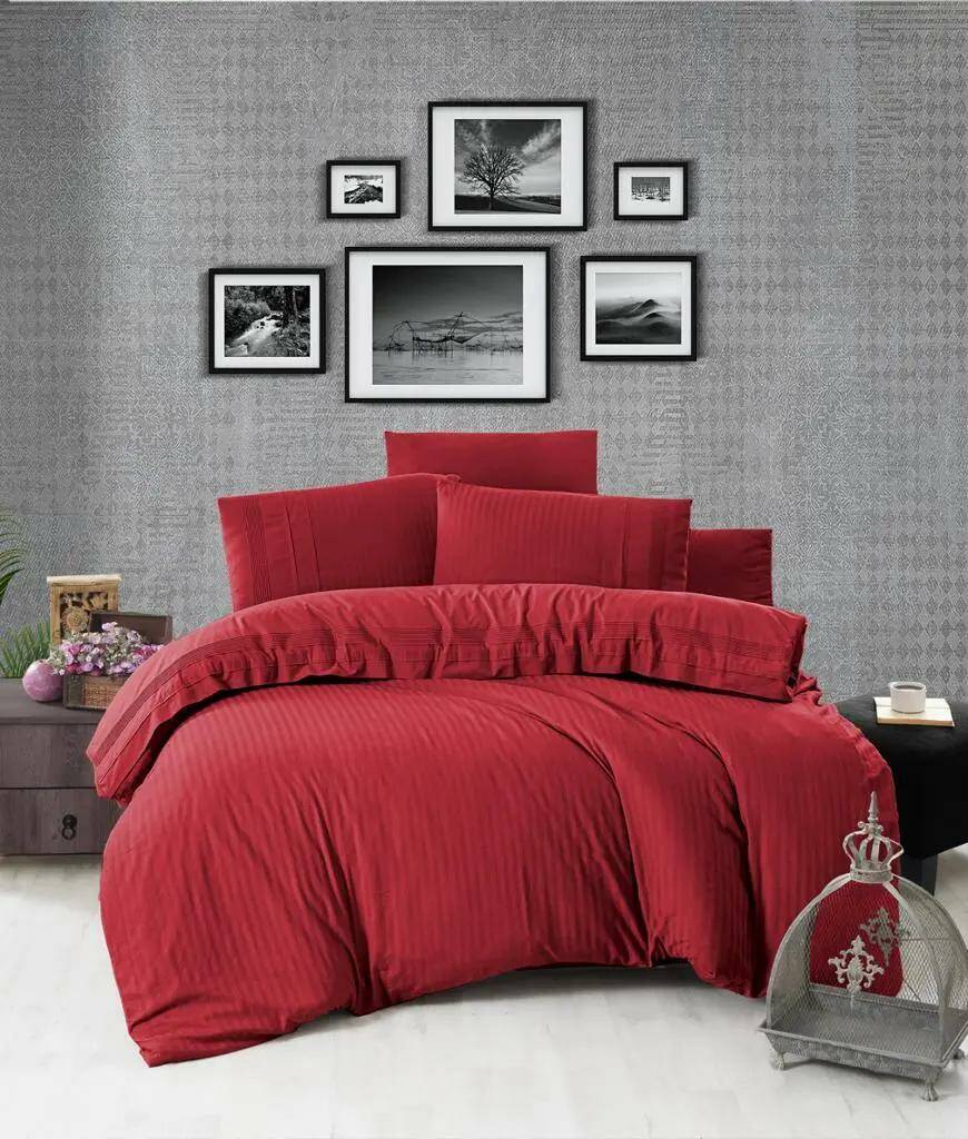 

Комплект постельного белья DO&CO "RANFORCE" жаккард 200*220 (50*70/4) GARSIA DARK