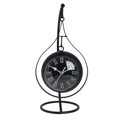 

LADECOR CHRONO Часы настольные металлические, 17x16x32 см, 1xAA, цвет черный