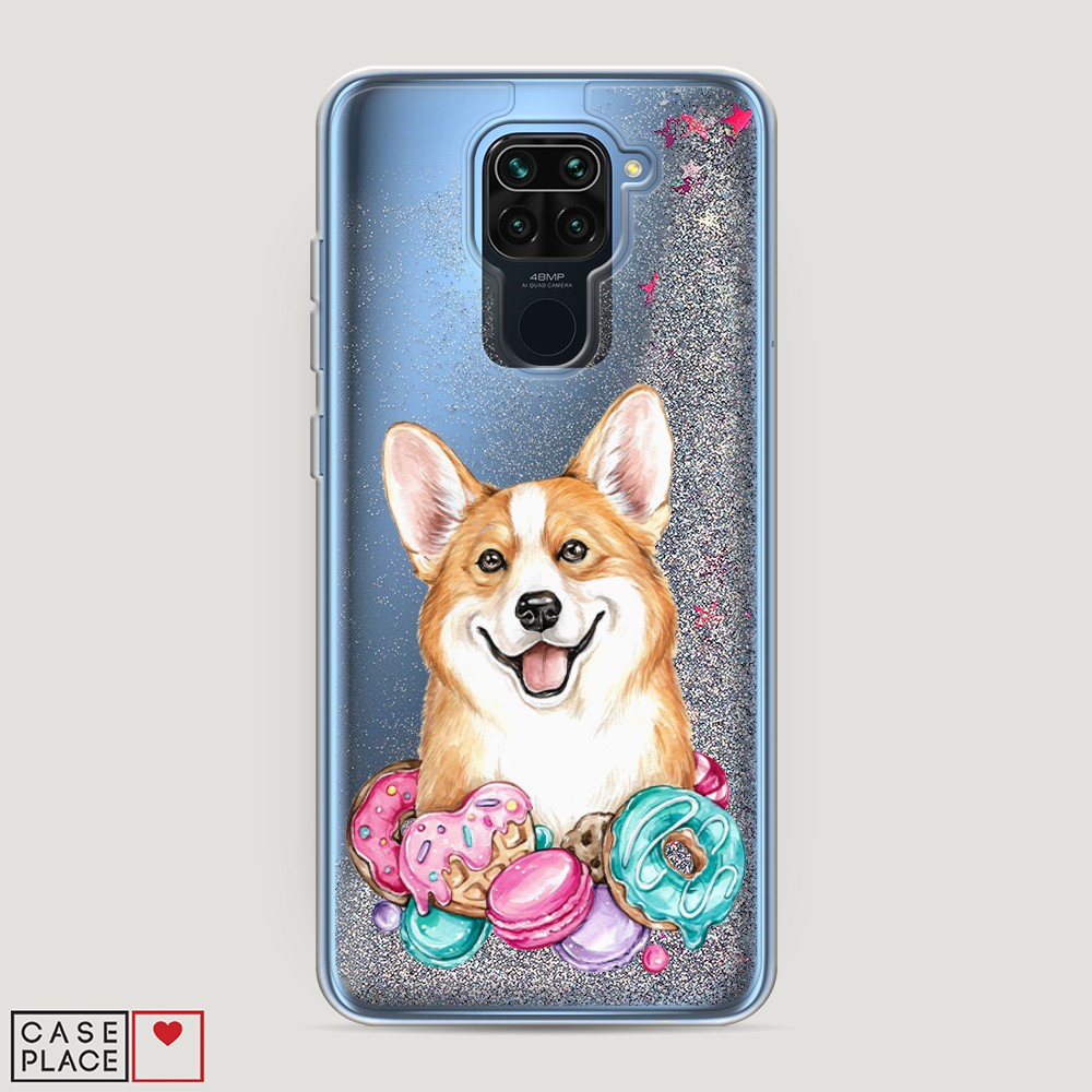 

Чехол Awog на Xiaomi Redmi 10X/Redmi Note 9 "Корги и сладости", 38191-1