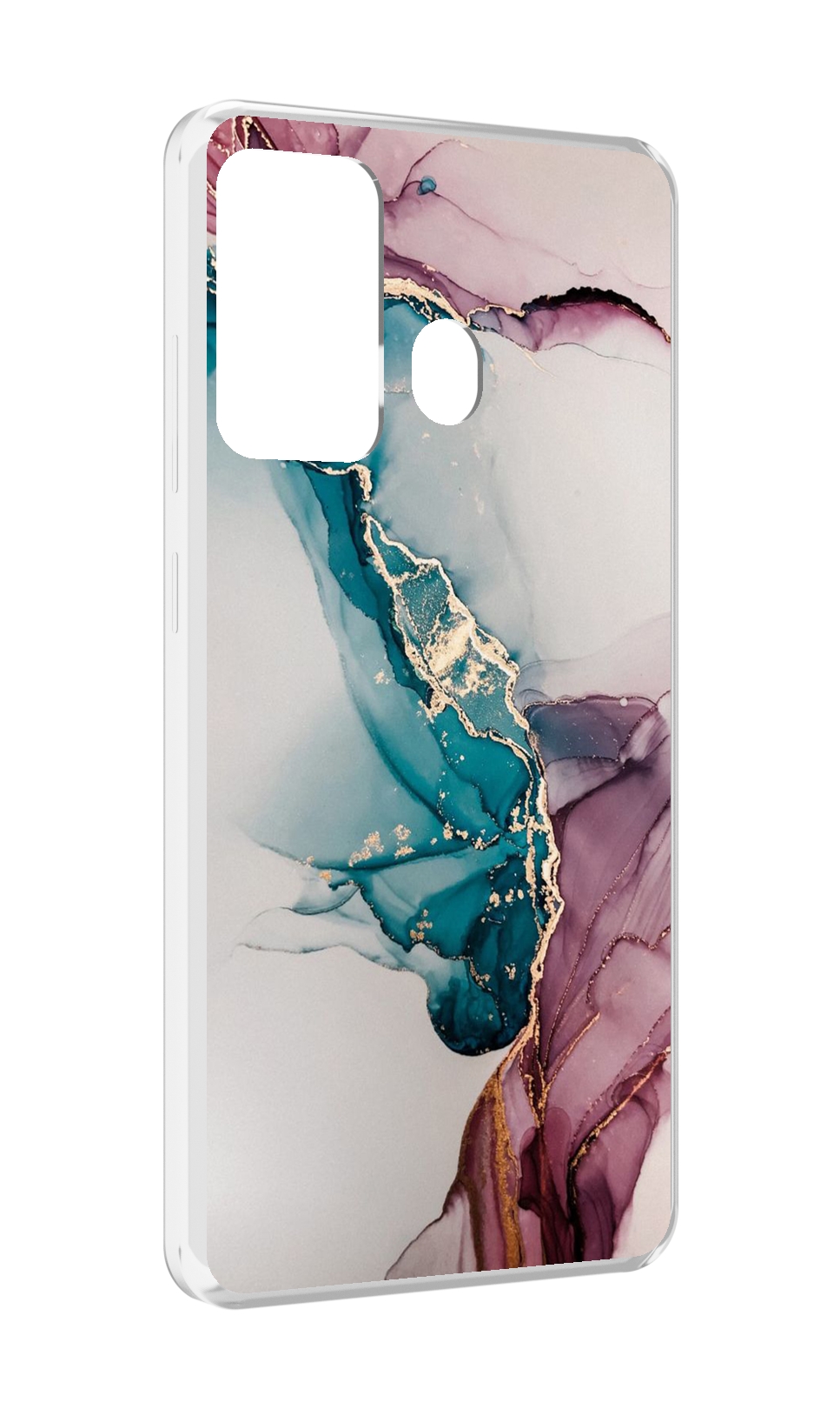 

Чехол MyPads фиолетовый синий краски для ITEL A27 / ITEL P17, Прозрачный, Tocco