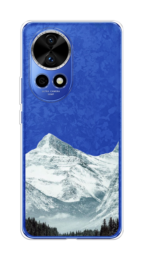 

Чехол на Huawei Nova 12 Pro "Горы арт 1", Белый;зеленый, 6123150-1