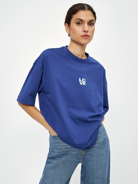 

Футболка женская ZARINA 3123541461 синяя S, 3123541461