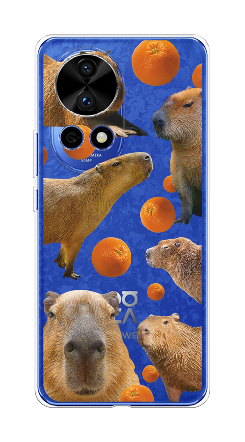 

Чехол на Huawei Nova 12 Pro "Капибара и апельсины", Бежевый;оранжевый, 6123150-1