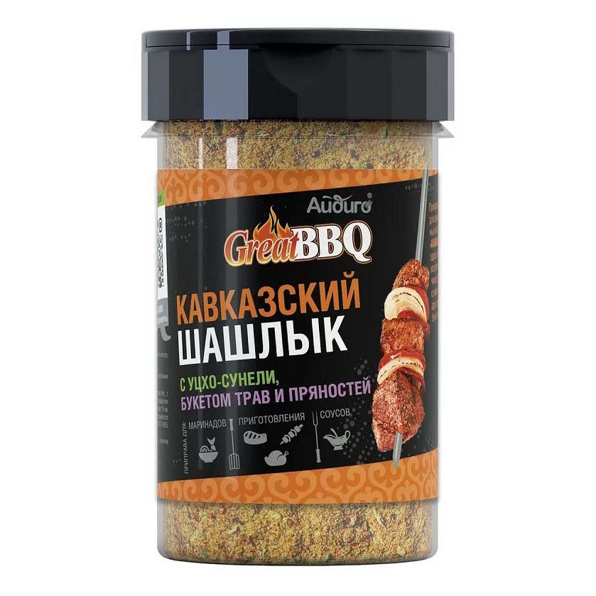 

Приправа Айдиго GreatBBQ Кавказский шашлык 160 г