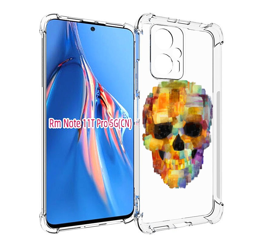 

Чехол MyPads нарисованный череп для Xiaomi Redmi Note 11T Pro / 11T Pro Plus / Poco X4 ..., Прозрачный, Tocco