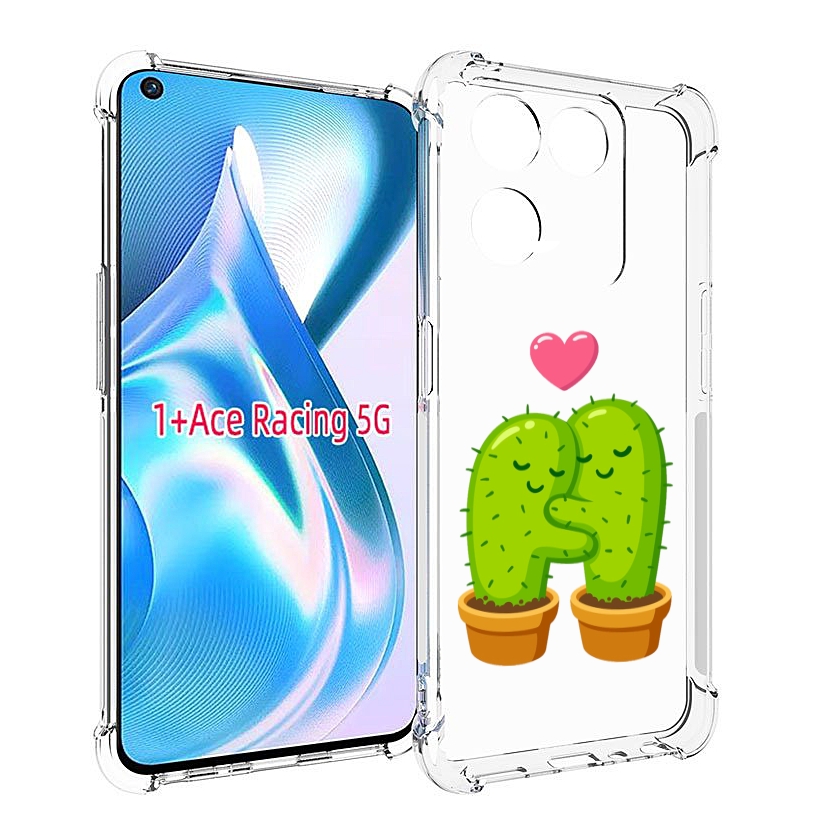 

Чехол Mypads Влюбленные-Кактусы Для Oneplus Ace Racing, Прозрачный, Tocco