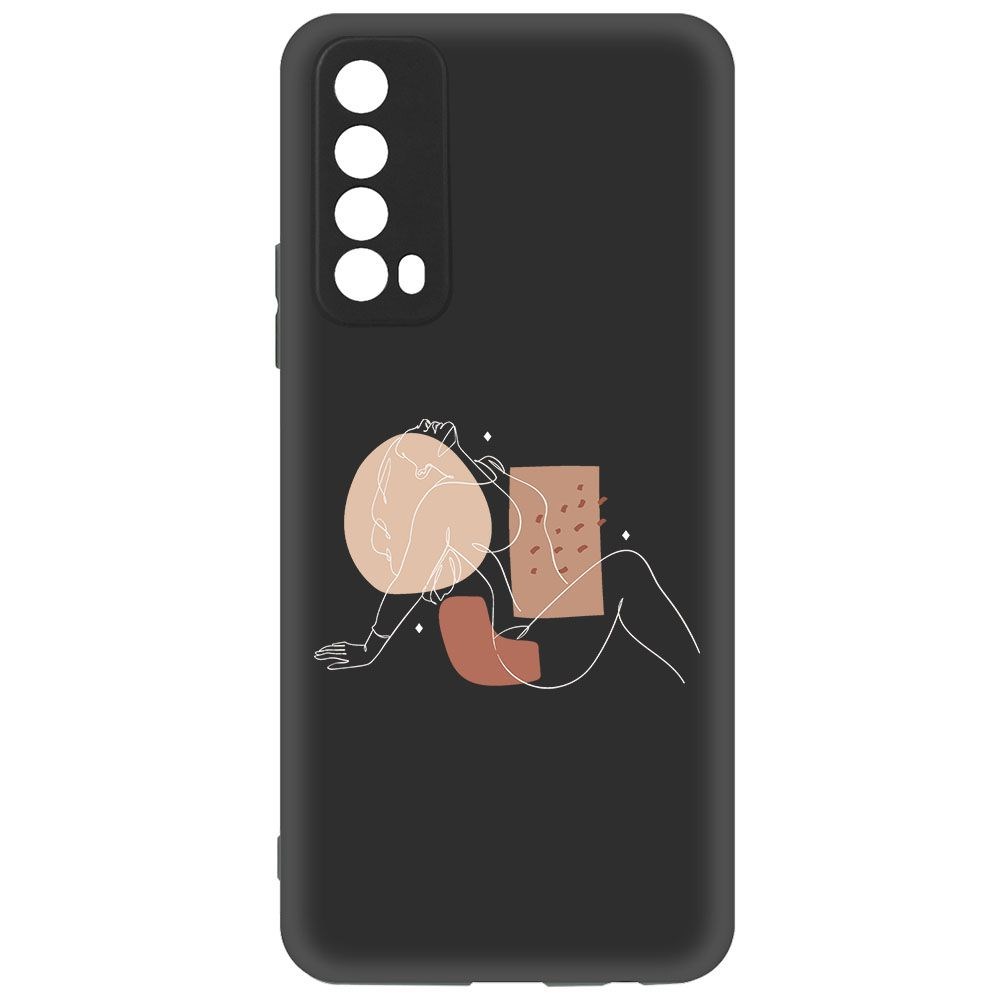 фото Чехол-накладка krutoff soft case чувственность для huawei p smart (2021) черный