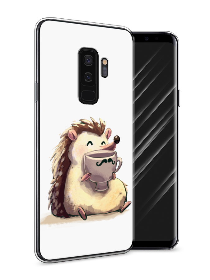 

Чехол Awog на Samsung Galaxy S9 + "Еж кофеман", Белый;коричневый;бежевый, 25850-10