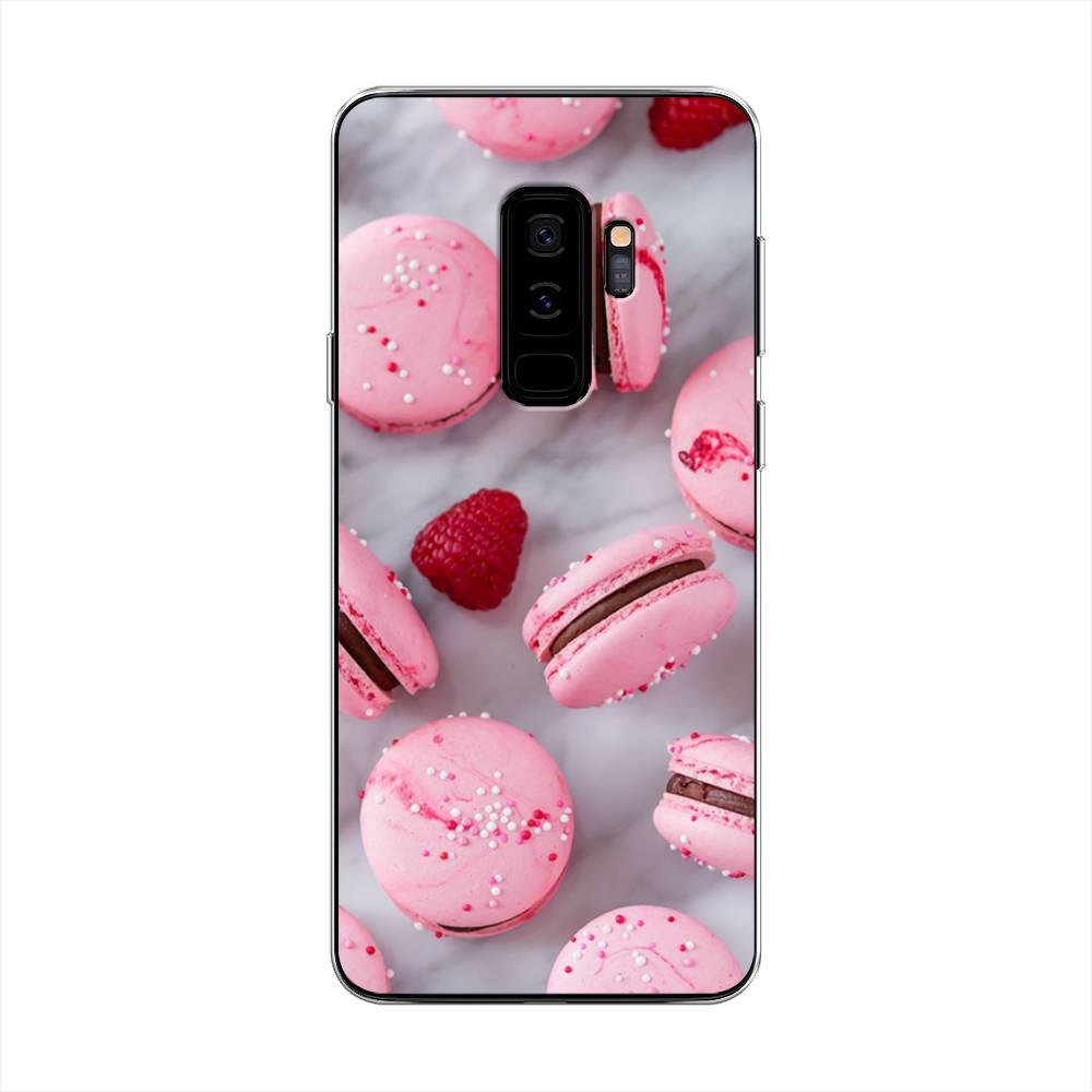 

Чехол Awog на Samsung Galaxy S9 + "Макарони с малиной", Серый;розовый, 25850-10
