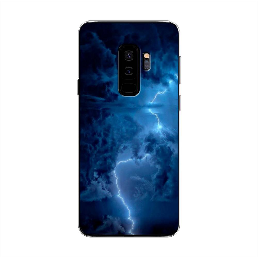 

Чехол Awog на Samsung Galaxy S9 + "Молния", Синий, 25850-4