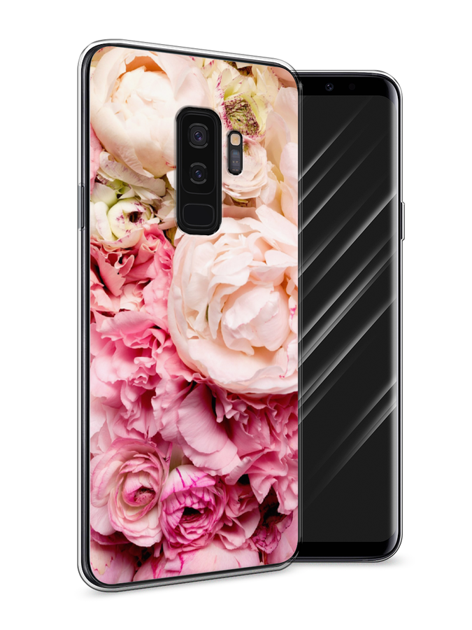 

Чехол Awog на Samsung Galaxy S9 + "Пионы яркие", Розовый, 25850-8