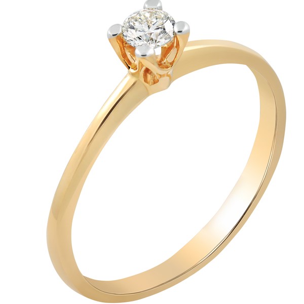 

Кольцо из золота р.  DIAMOND PRIME 99-2-DD-R-805478, бриллиант, 99-2-DD-R-805478