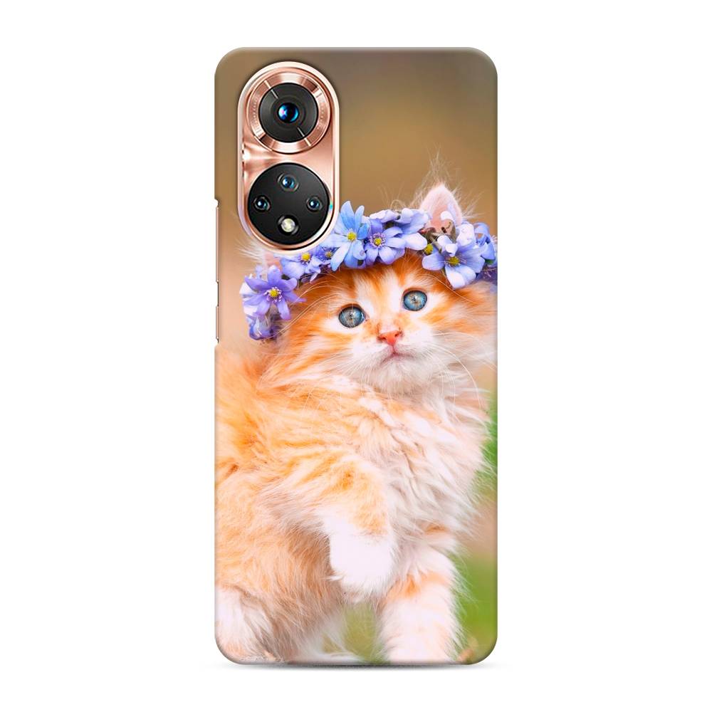 

Чехол Awog "Рыжий кот в венке" для Honor 50, 6105420-1