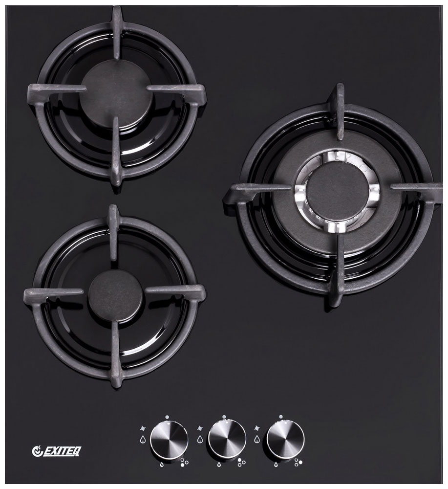 

Встраиваемая варочная панель газовая Exiteq EXH 202 черный, EXH 202