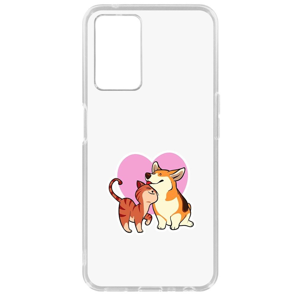 

Чехол Любовь противоположностей для Oppo A96, Прозрачный