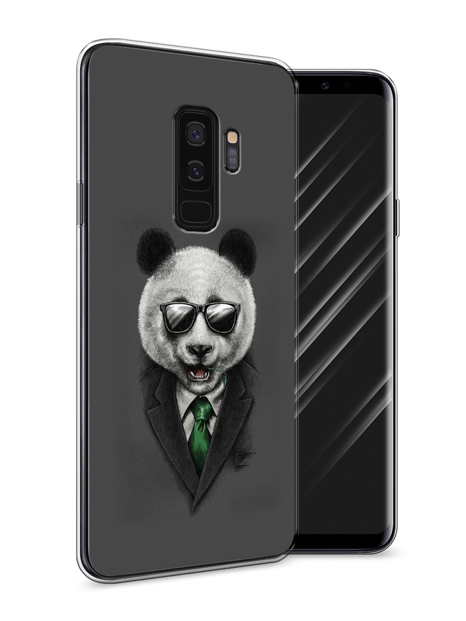 

Чехол Awog на Samsung Galaxy S9 + "Деловая панда", Серый;зеленый, 25850-10