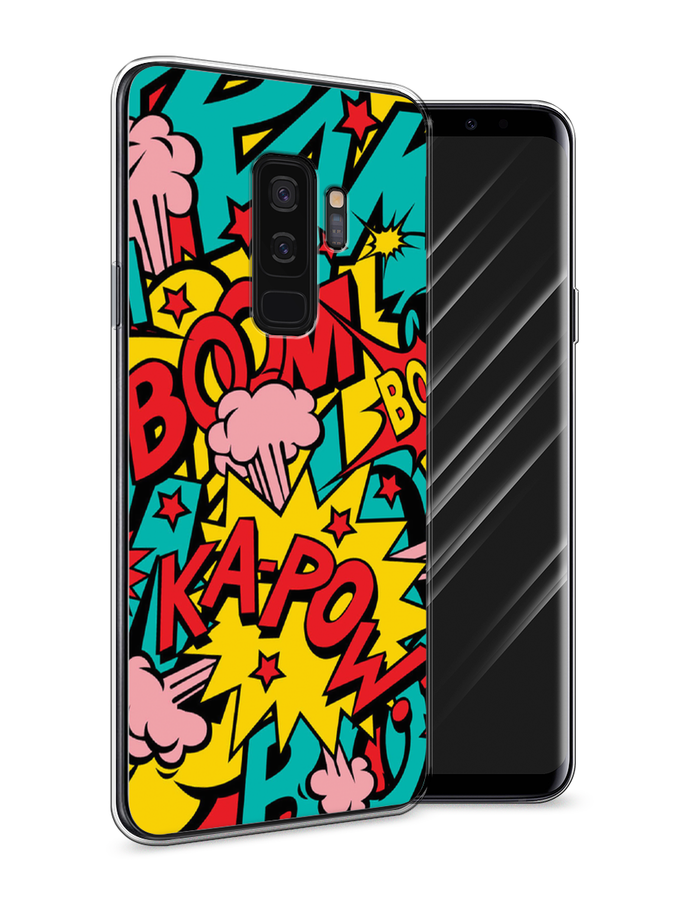 

Чехол Awog на Samsung Galaxy S9 + "Постер pop art", Голубой;желтый;красный, 25850-9