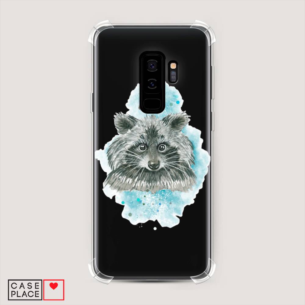 

Чехол Awog на Samsung Galaxy S9 + "Енот в голубом облаке", Голубой, 25851-1
