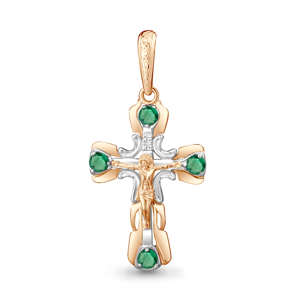 

Кулон из красного золота с изумрудом Aquamarine Aquamarine 922729к_585_кз, 922729к_585_кз