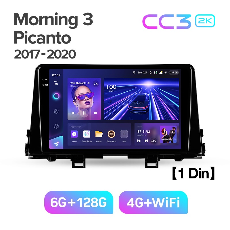 Магнитола TEYES KIA PICANTO 2017-2020 г CC3 2K 6128ГБ 4289000₽