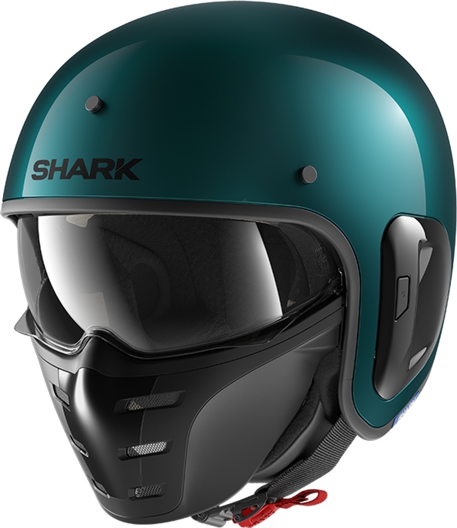 

Шлем SHARK S-DRAK FIBER BLANK METAL Green S