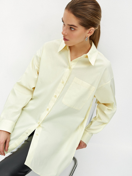 

Рубашка женская ZARINA 3122131331 желтая XS, Желтый, 3122131331