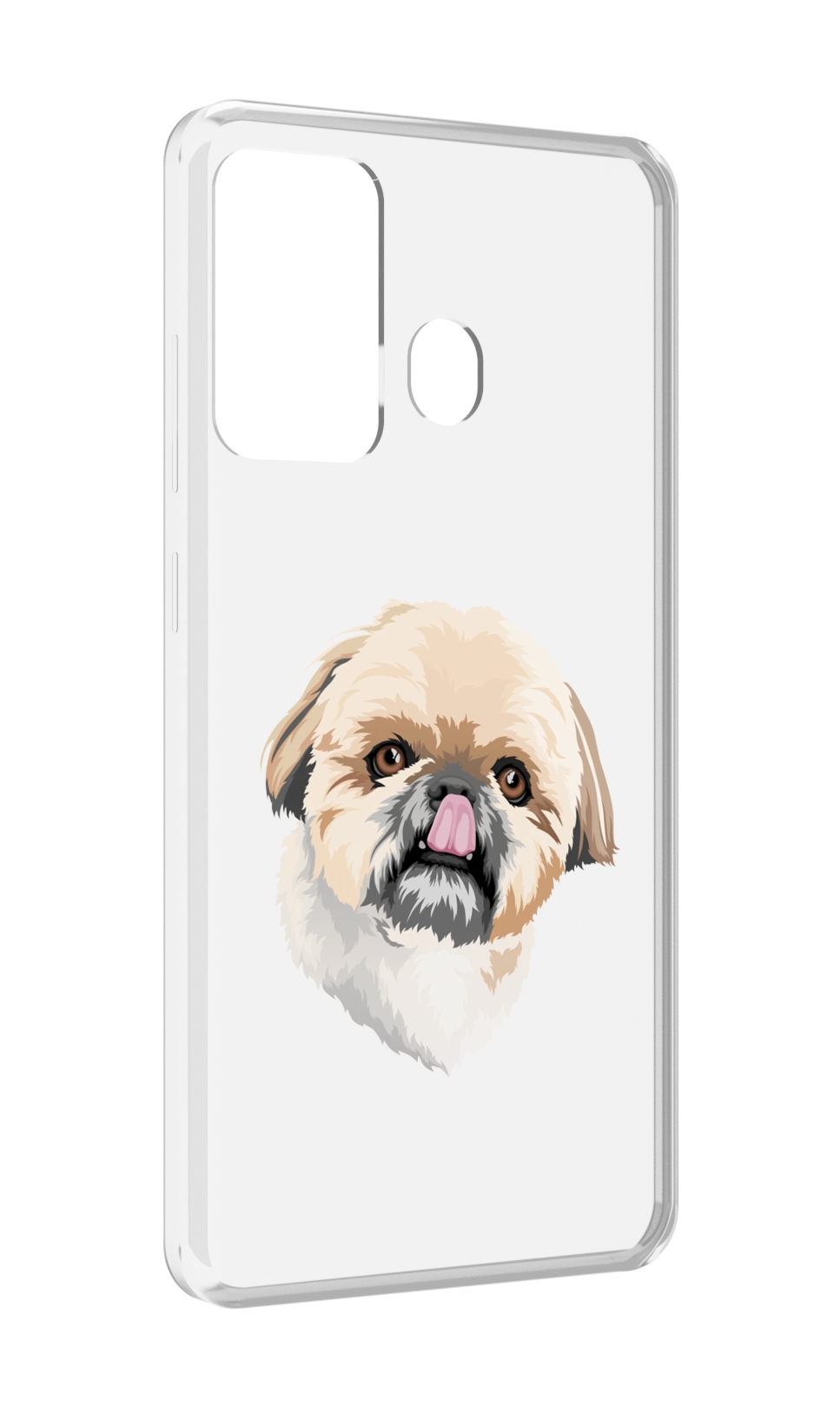 

Чехол MyPads собачка-с-язычком для ITEL A27 / ITEL P17, Прозрачный, Tocco