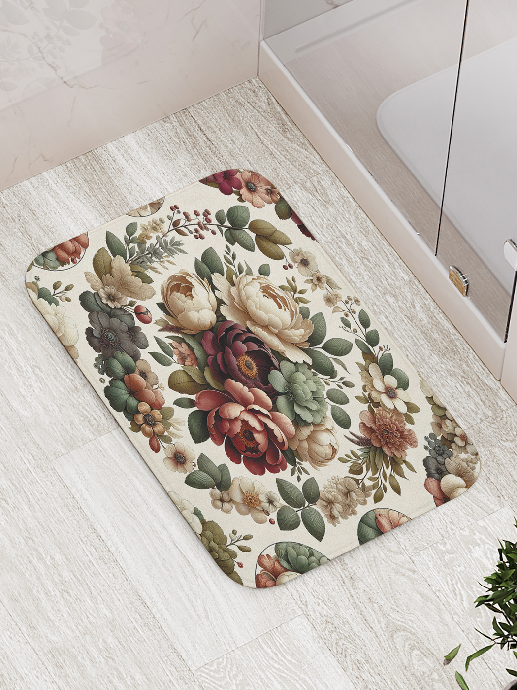 

Коврик для ванной и туалета мягкий JoyArty "Круговая композиция", bath_sd1438