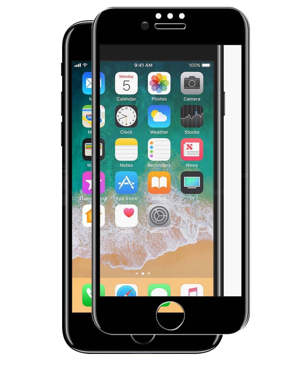 фото Защитное стекло ibest для iphone 7/8/6s/6 3d black (ai63dbk)