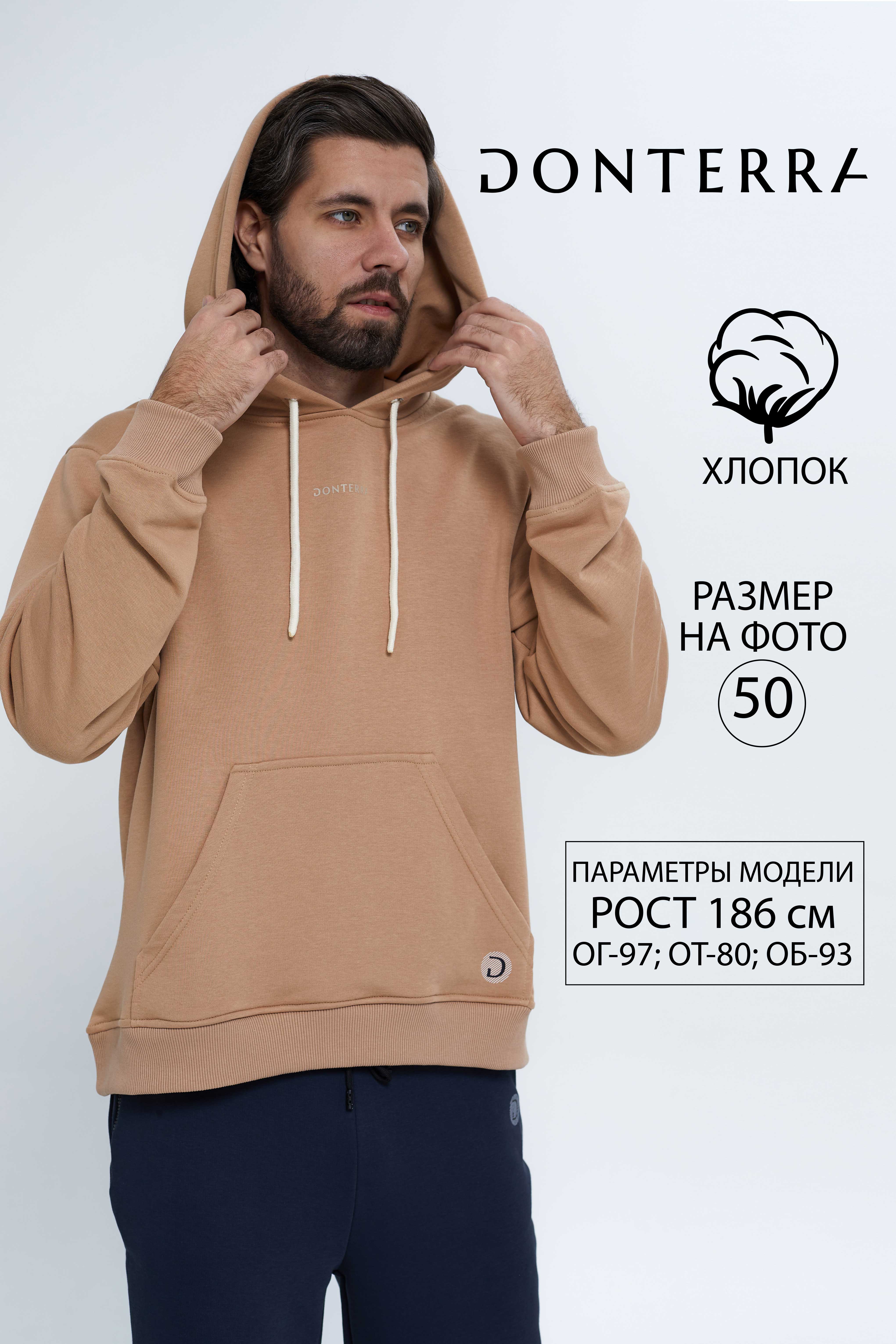 

Толстовка мужская DONTERRA ггг бежевая 52-54 RU, Бежевый, ггг