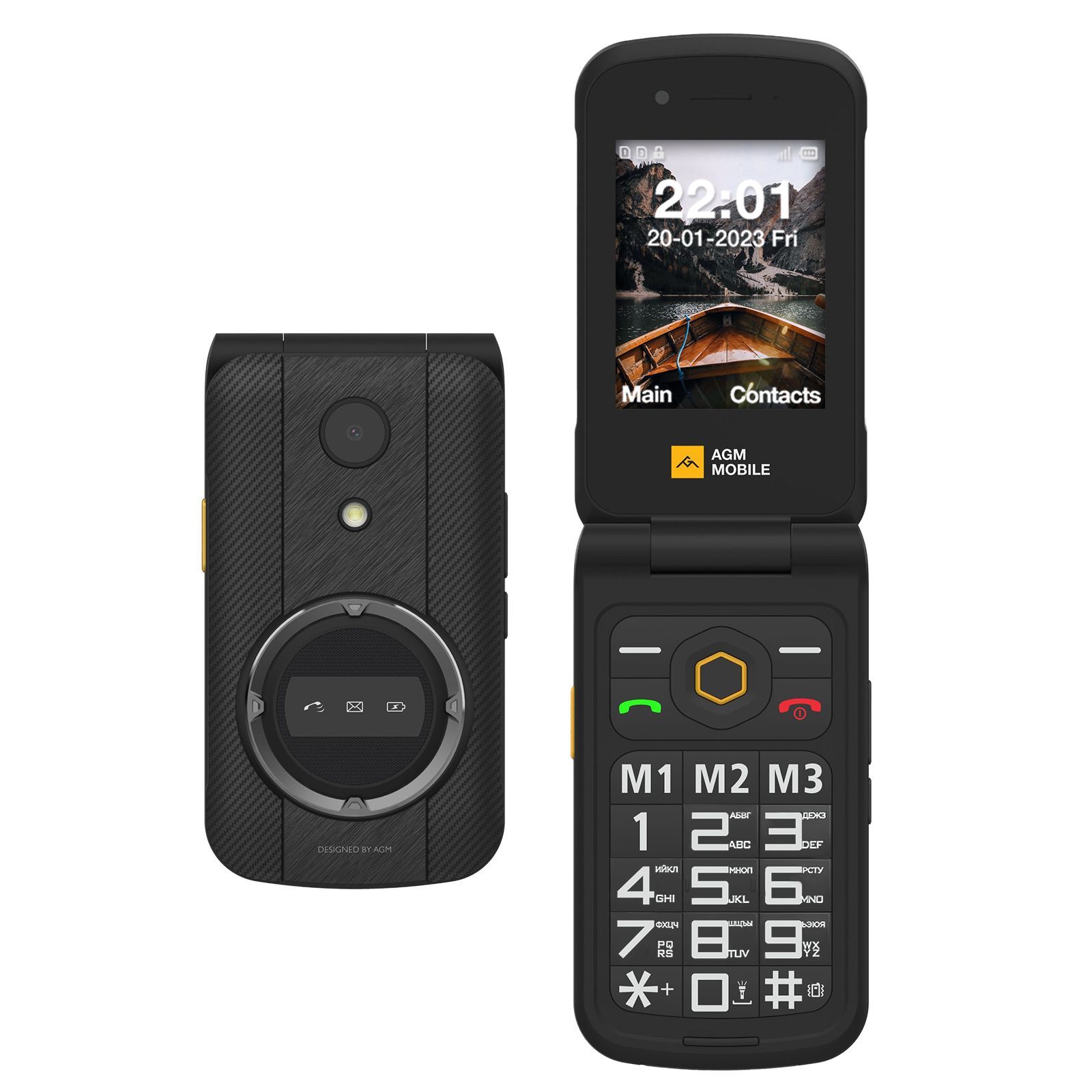 

Мобильный телефон AGM M8 Flip черный (tel-agm-m8-flip), M8 Flip