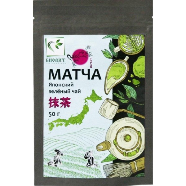 Чай Биовит Матча зеленая,Япония, 50г, 1454094