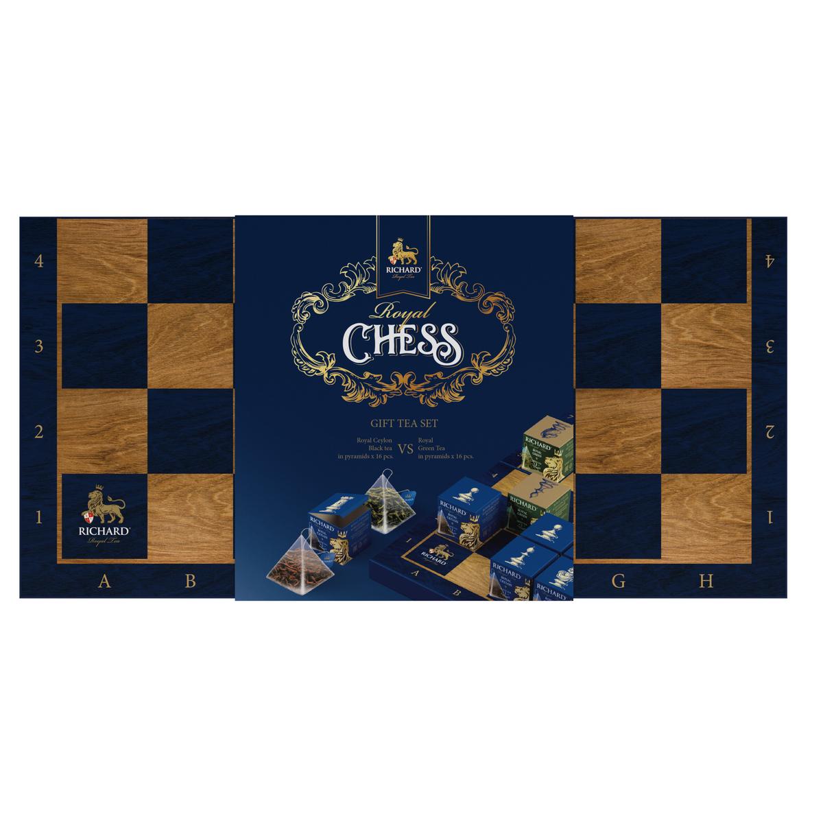 

Чай Richard Royal Chess ассорти 32 пирамидки
