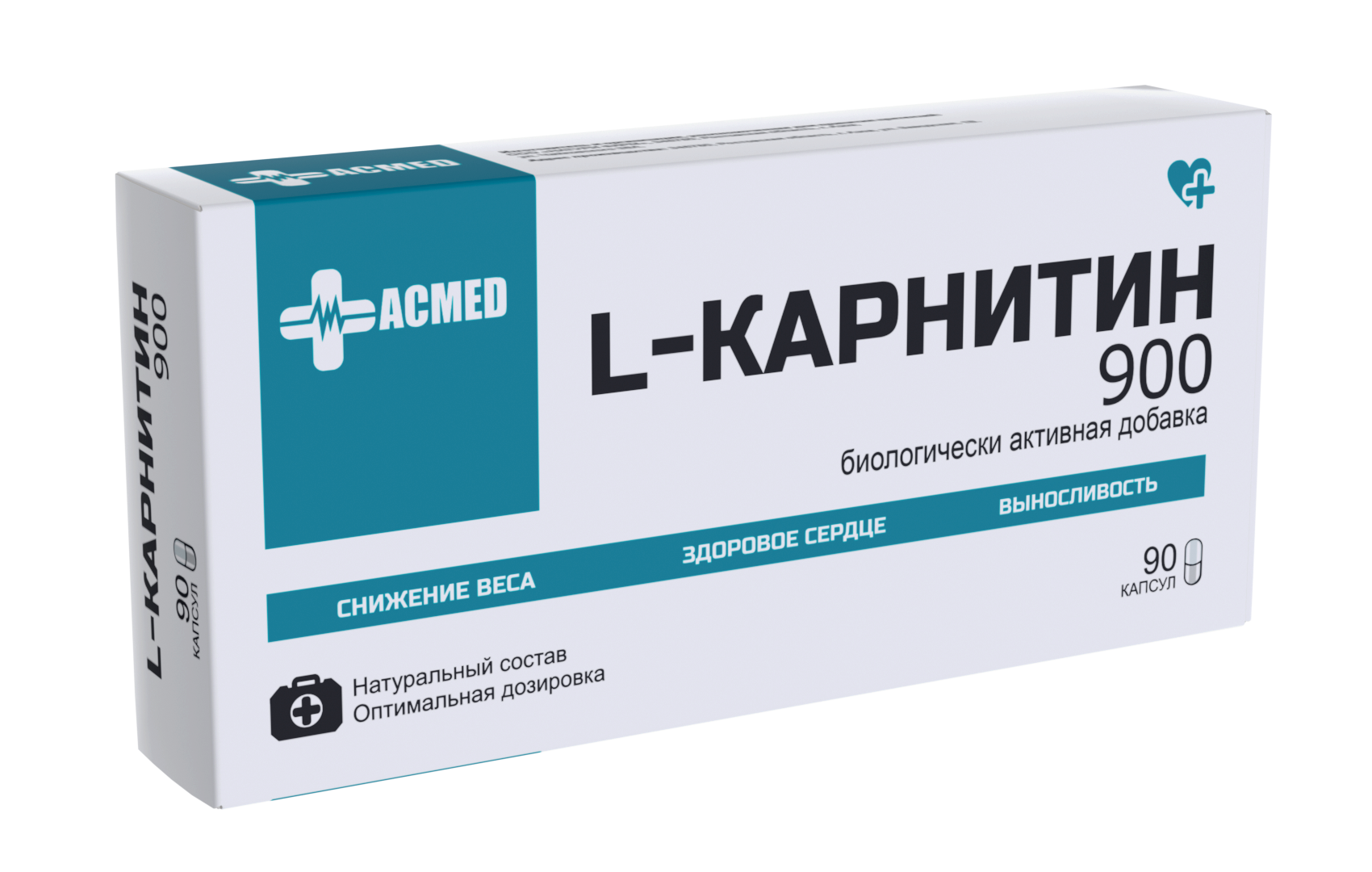 фото L-карнитин acmed капсулы 300 мг 90 шт.