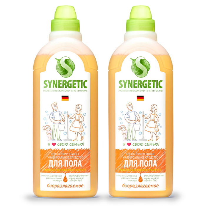 

Средство Synergetic для пола, стен и других поверхностей 1 л 2 шт