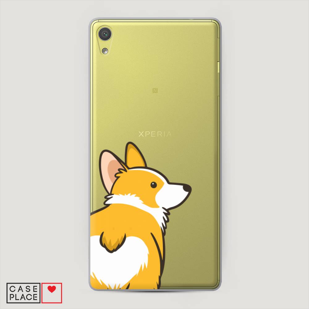 

Пластиковый чехол "Корги следуй за мной" на Sony Xperia XA Ultra