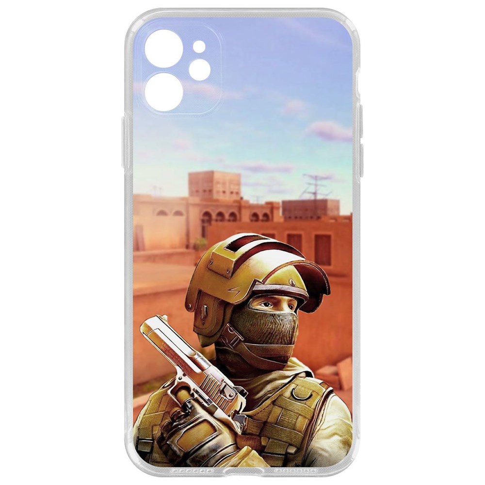 

Чехол-накладка Cтандофф 2 (Standoff 2) - Спец для iPhone 11 с защитой камеры, Прозрачный